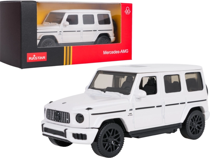 Modelo metálico Mercedes-AMG G63 RASTAR a escala 1:43, blanco