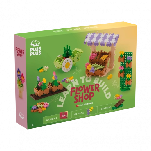 Plus-Plus aprende a construir Floristería set de construcción 600 piezas