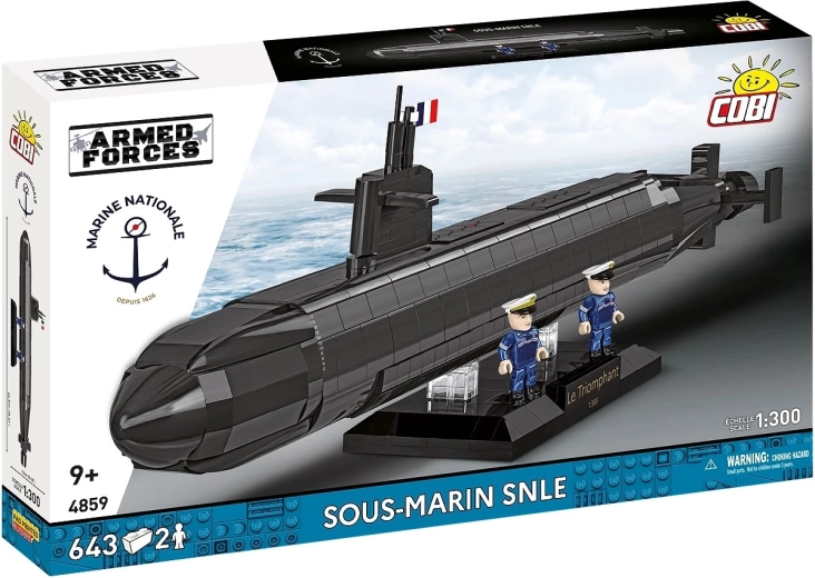 Kit de construcción del submarino LE TRIOMPHANT SNLE 1:300 (643 piezas)