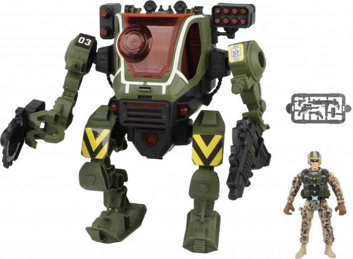 Robot de combate mecha con efectos 26 cm