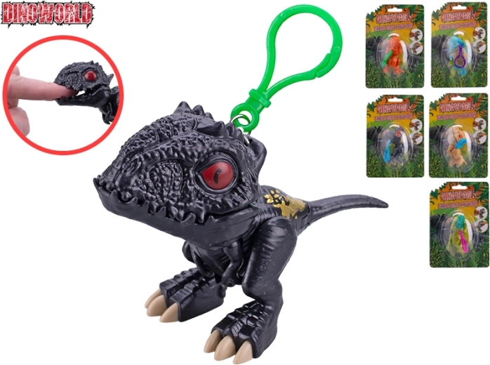 Llavero Dinoworld con dinosaurio, 9 cm
