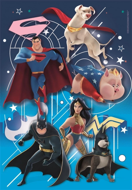Puzzle DC Liga de Supermascotas 104 piezas CLEMENTONI