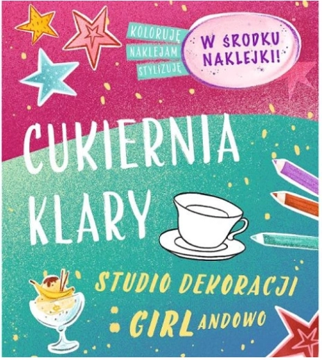 Cuaderno educativo Girlandowo La pastelería de Klára con pegatinas para colorear - 1 pieza