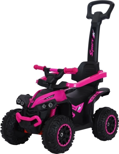 Correpasillos infantil con barra de empuje BABY MIX Mega rosa