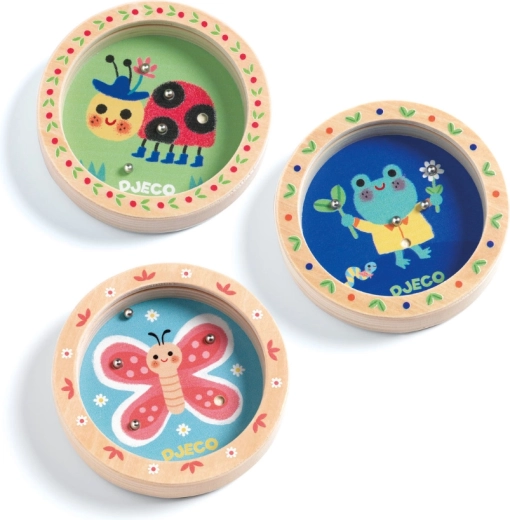 Djeco juego de equilibrio de madera con canicas