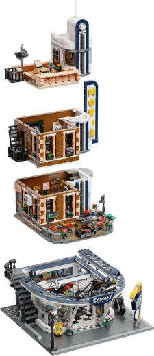 Edificio urbano modular con acceso al interior