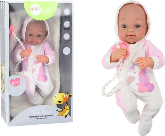 Muñeca Bebé con Chupete y Conjunto de Ropa de Unicornio