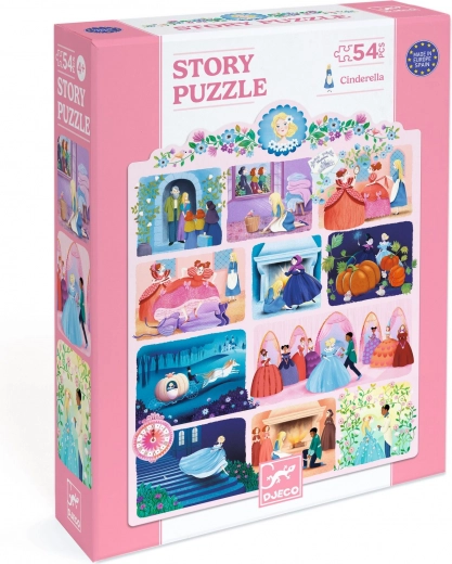 DJECO Puzzle de cuento de hadas Cenicienta - 54 piezas