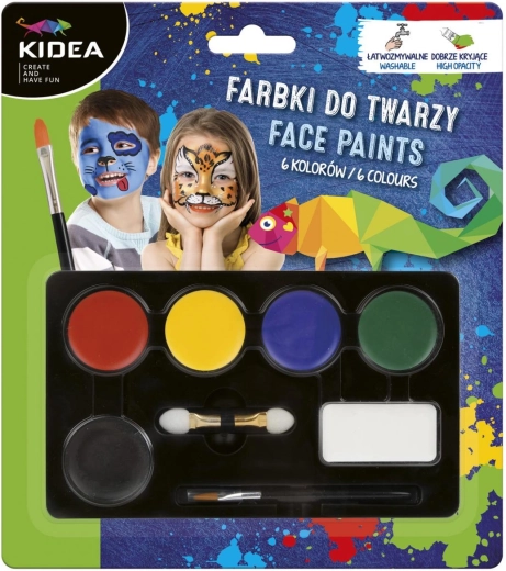 Set de pinturas faciales Kidea - 1 pieza