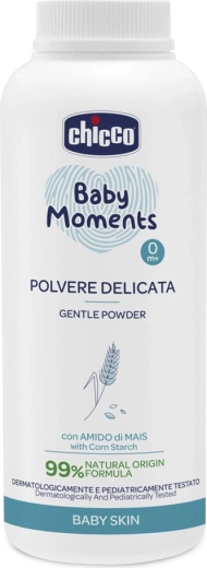 Chicco Baby Moments talco infantil con caolín y almidón de maíz 130 g