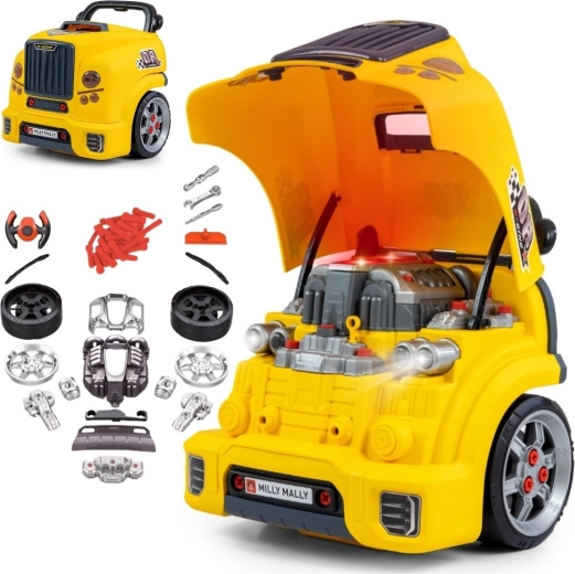 Milly Mally N-gine motor desmontable y taller – amarillo
