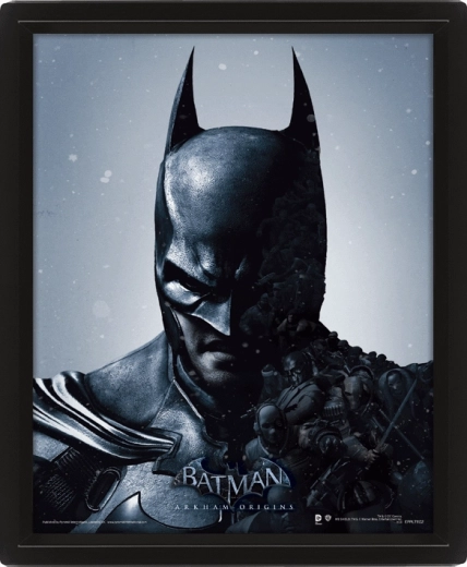 Cuadro 3D Batman en marco