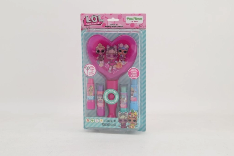 set de cosmética con espejo luminoso lol