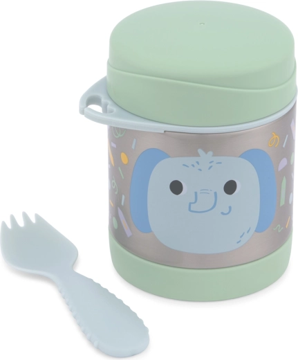 Skip Hop termo para comida con spork Besties Squad elefante