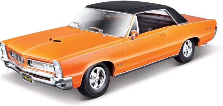 Maisto 1965 Pontiac GTO Hurst edition modelo de coche naranja 1:18