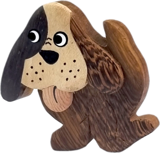 Imán de madera con perro – imán decorativo grande 2Kids Toys