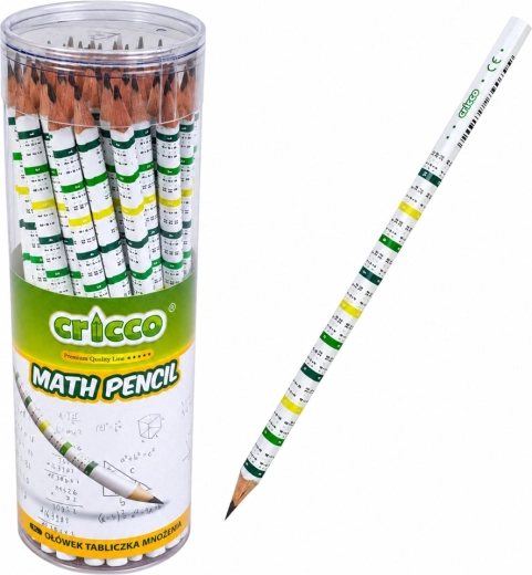 Lápiz triangular HB con tabla de multiplicar CRICCO - 1 unidad