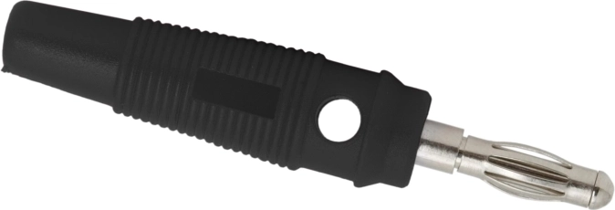 Conector banana de goma para cables de 3 mm