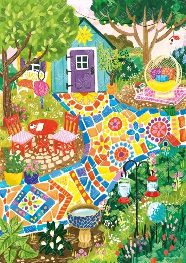 Puzzle mosaico de jardín de 1000 piezas