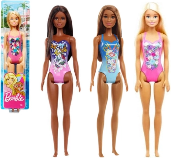 Muñeca Barbie de playa en bañador