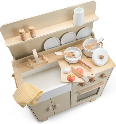 Cocina de madera Woet de color beige
