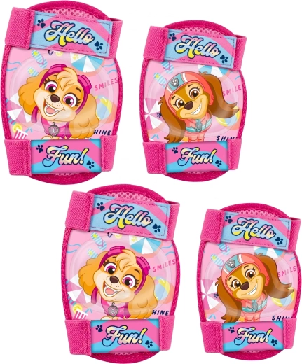 Set infantil de protectores de rodillas y codos Patrulla Canina girls - 4 uds