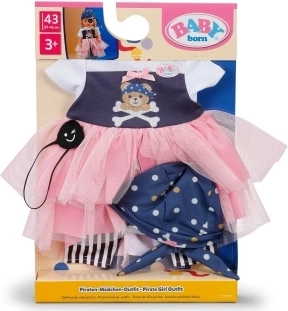 BABY born vestidito de pirata 43 cm