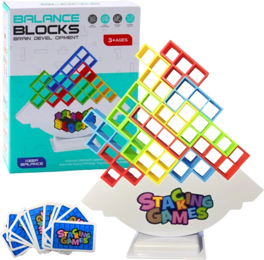 Torre equilibrante Tetris – juego de destreza y lógica para niños