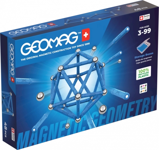 Juego de construcción magnético Geomag Geometry (48 piezas)