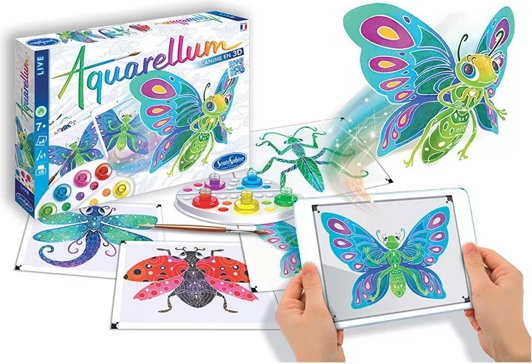 Sentosphere set creativo de acuarelas insectos