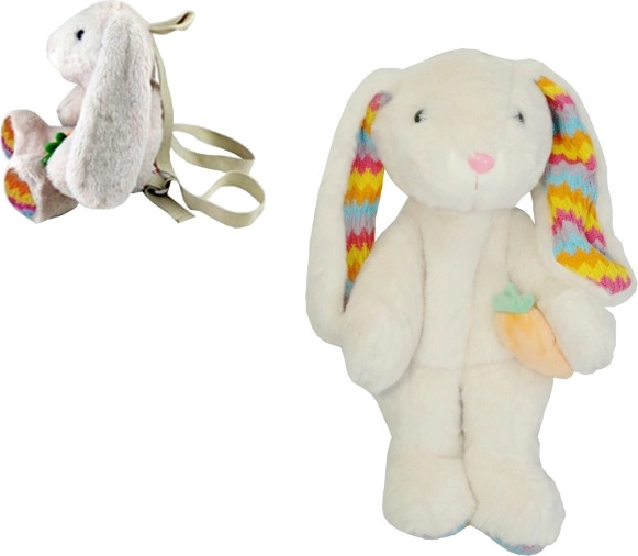 Mochila infantil de peluche conejito