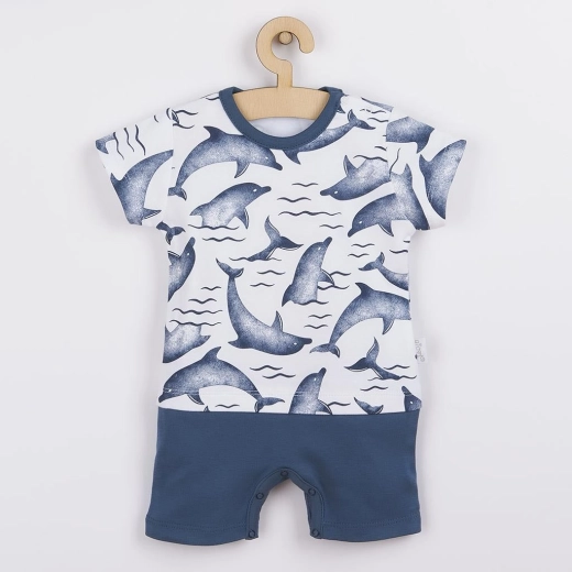 Overol infantil de algodón de verano Nicol Dolphin