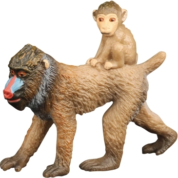 Figura BALULU de mandril con cría