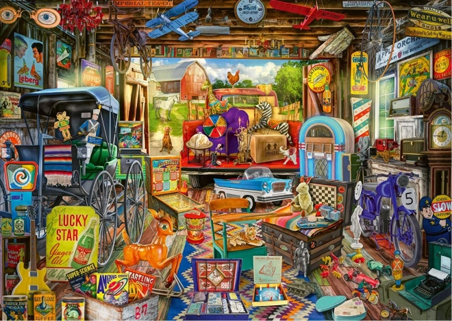 Puzzle Mercadillo en el garaje de 500 piezas