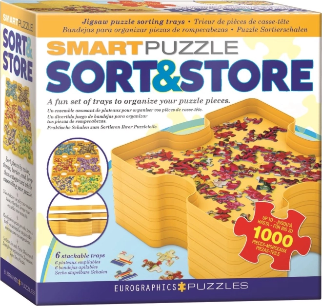 EUROGRAPHICS clasificador para puzles – set de 6 bandejas