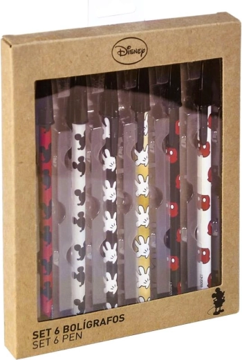 Set de bolígrafos Disney Mickey (6 uds.)