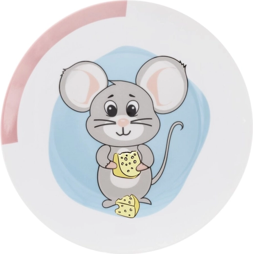 Alegre motivo de ratón para una comida más divertida