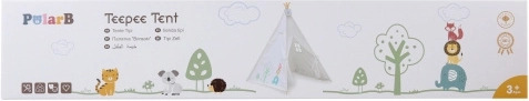 Tienda teepee infantil POLARB para jugar en casa y en el jardín