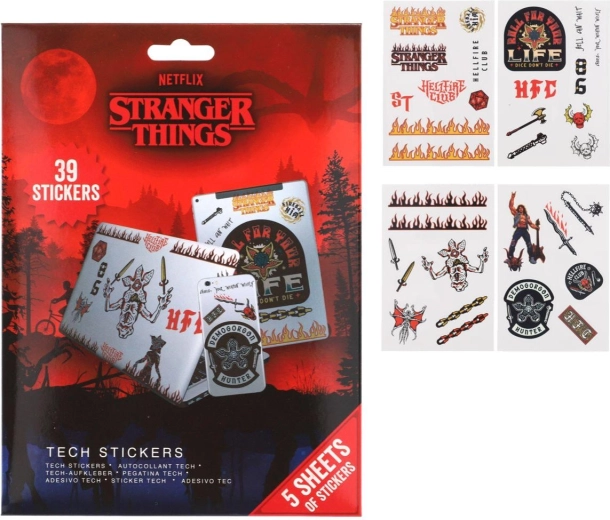 Pegatinas técnicas Stranger Things 4 - 1 unidad