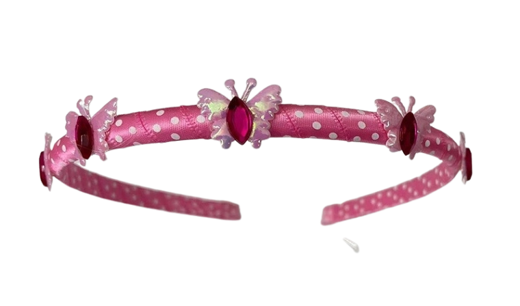 Diadema infantil de bisutería en colores vivos