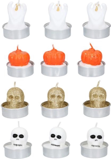Velas de té Halloween – mix de aromas, 3 uds