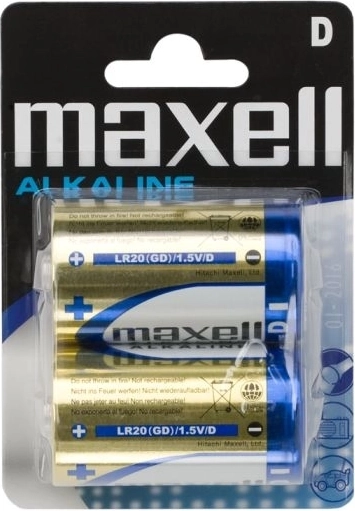 Pilas alcalinas D LR20 de 1,5 V, 2 unidades