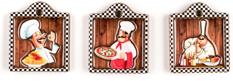 Imanes Chefs – set de 3 uds., mix de decoraciones