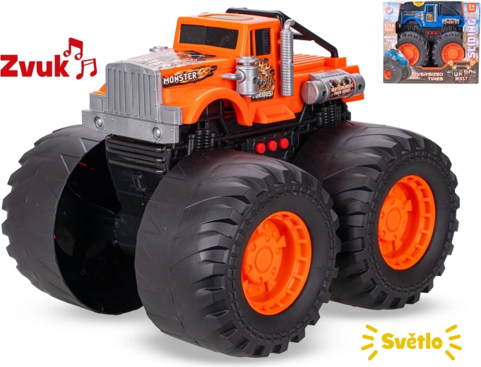 Camión monstruo de juguete 28 cm con luces y sonidos