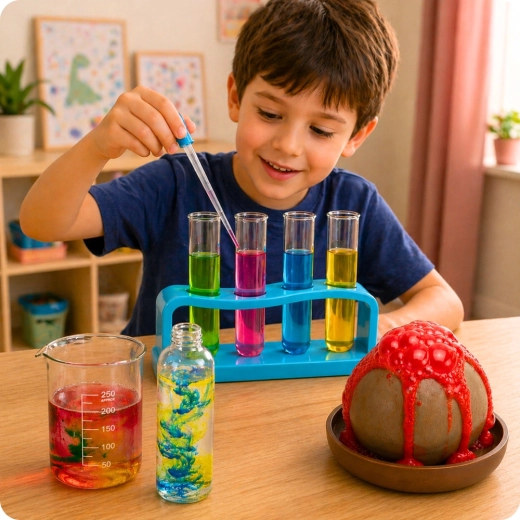 Material de laboratorio para una exploración sencilla