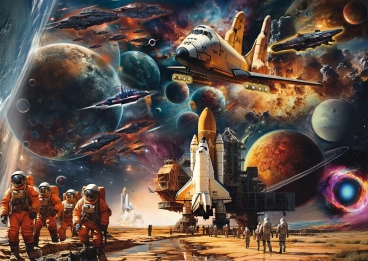 Puzzle Schmidt Encanto de los viajes espaciales – caminos hacia galaxias lejanas 1000 piezas