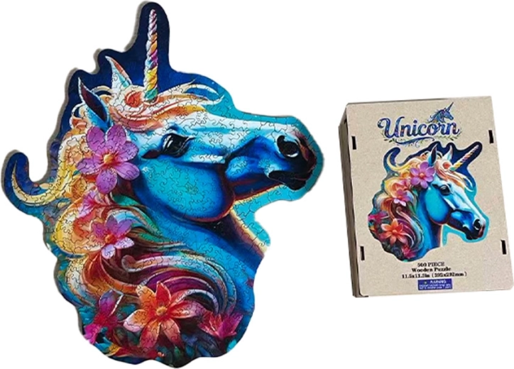 Rompecabezas infantil de madera unicornio - 1 pieza
