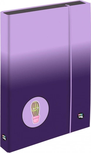 Caja para cuadernos A4 Jumbo OXY NEXT Ombre Purple