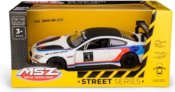 Modelo coleccionable BMW M6 GT3 blanco 1:24