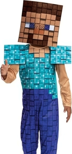 Disfraz completo con máscara cuadrada